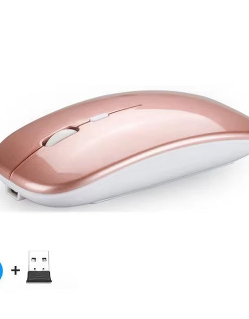Load image into Gallery viewer, Rechargeable Wireless Mouse Bluetooth-Compatible 2.4Ghz Dual Modes Computer Mice with Nano Receiver for PC Laptop Macbook
