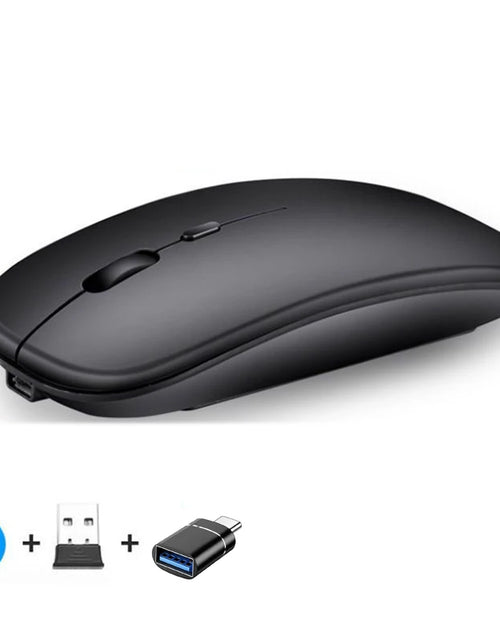 Load image into Gallery viewer, Rechargeable Wireless Mouse Bluetooth-Compatible 2.4Ghz Dual Modes Computer Mice with Nano Receiver for PC Laptop Macbook
